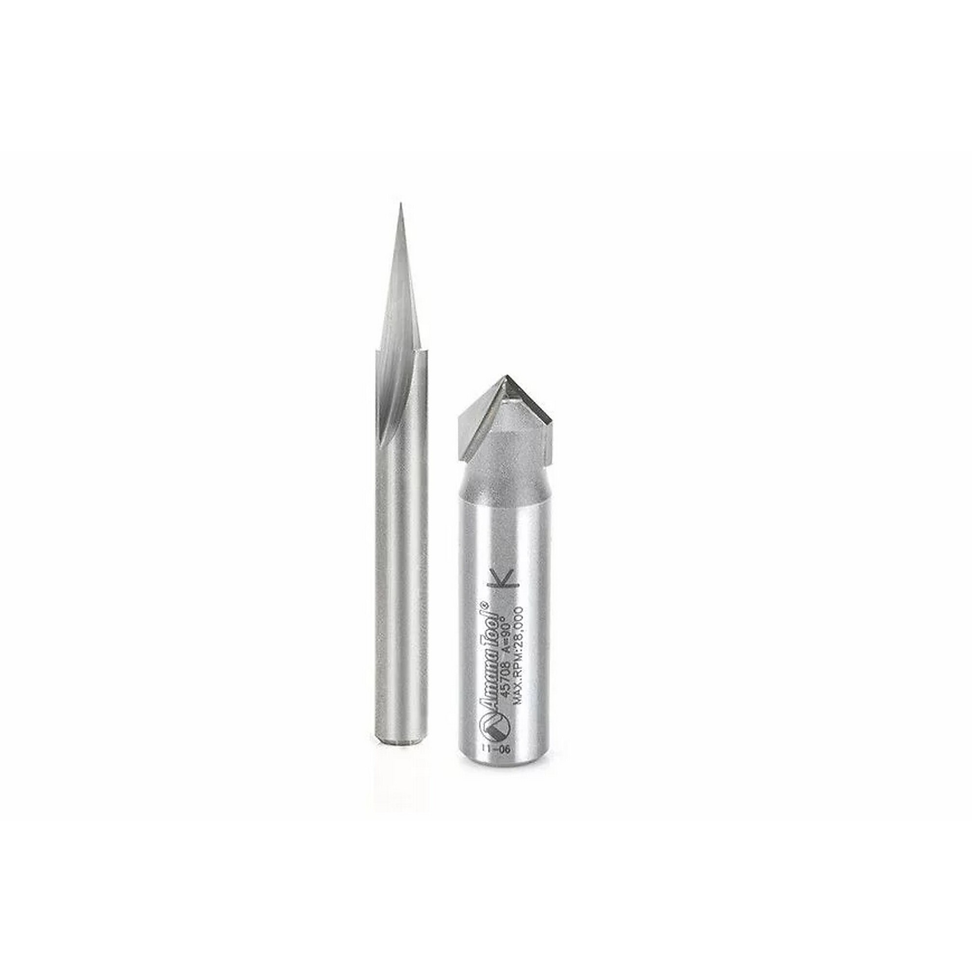 Axiom, Axiom Signmaking Bit Set (2pc) by Amana Tool, Horsepower 0 Amps 0 Model# ABS305